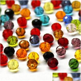 Other 4Mm 6Mm Czech Spacer Crystal Glass Beads For Jewellery Making Faceted Colour Clear Diy Loose Wholesale Drop Delivery 202 Dhwxh