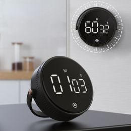 Kitchen Timers Magnetic Kitchen Timer LED Digital Timer Manual Countdown Timer Alarm Clock Cooking Shower Study Fitness Stopwatch Time Master 230328