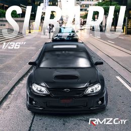 RMZ City 1:36 Subaru WRX STI Car Styling Licenced Diecast Car Model Toy Alloy Metal high simulation for collection/gifts LJ200930