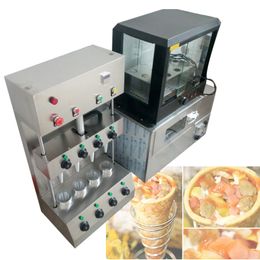 Commercial Pizza Cone Machine Easy To Operate Pizza Cone Oven Machine With Pizza Display Cabinet