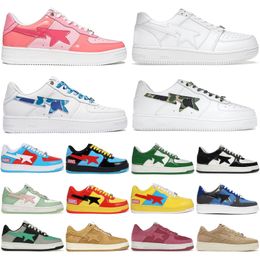 Men Women Casual bapesta Running Shoes A Bapestas Camo Stars White grey Green Beige sude Red Black Orange mens trainers Plateforme Chaussures sports Sneakers
