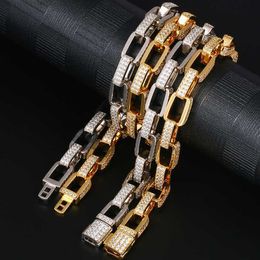 S925 Hiphop Mens Jewellery Gold Chain Design Iced Out Odin Link Necklace