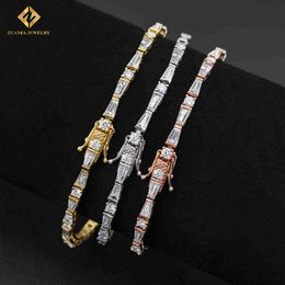 2022 Design Pass Diamond Tester 925 Sterling Silver Man Luxury Jewellery Vvs1 Moissanite Cluster Tennis Bracelet