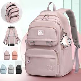 School Bags 2023 Multi Pocket Nylon Backpack Travel Rucksack Cute Casual Daypack Bag For Women Student Teenagers