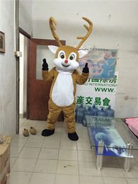 Halloween Reindeer Costumes Cartoon Mascot Apparel Performance Carnival Adult Size Promotional Advertising Clothings