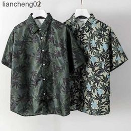 Men's Casual Shirts 2020 Summer High Quality Mens Hawaiian Shirt Retro Printed Short Sleeve Big Us Size Hawaii Flower Men Beach Floral Shirts M-3XL W0328