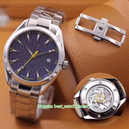 9 Style Top Quality Watches 41 5mm Aqua Terra 150M James Bond 007 Sapphire Glass Stainless Steel CAL 8507 Movement Mechanical Auto283h