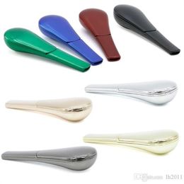 Smoking Pipes Zinc alloy spoon, pipe, gift box, wrapping spoon, metal cigarette