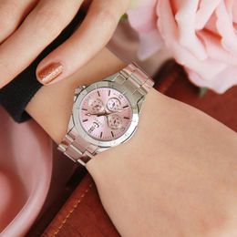 Wristwatches CHENXI Ladies Watches Silver Stainless Steel Wrist Watch For Women Fashion Dress Quartz 5 Colour Analogue Casual Female Clock