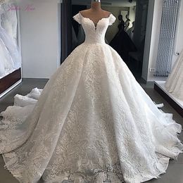 Party Dresses Julia Kui Sweetheart Neckline Luxury Ball Gown Wedding Dress With Delicate Appliques Off The Shoulder 230328