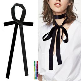 Scarves 160cm Skinny Scarf 2023 Women Silk Fashion Head For Ladies Handle Bag Ribbons Super Long ScarvesScarves Shel22