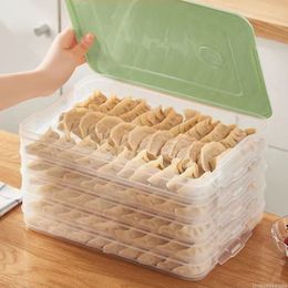 Food Savers Storage Containers Kotak Pangsit Multi layer Wadah Penyimpanan Makanan Kulkas Plastik Organiser Rumah Dapur Biji bijian 230328