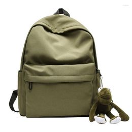 Backpack 2023 Women Canvas Backpacks Girls School Bag Rucksack For Ladies Pink Black Travel Fashion Bagpac