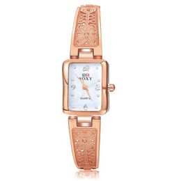 Wristwatches Fashion Women Watches Stainless Steel Rose Gold Watch Luxury Quartz Clock Relogio Feminino