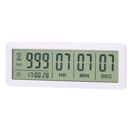Kitchen Timers Big Digital Countdown Days Timer Clock - 999 Days Count Down Clock Timer for Graduation Lab Kitchen White 230328