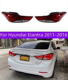 Car Styling Tail Lights Parts For Hyundai Elantra 20 11-20 16 Taillights Rear Lamp LED Signal Reversing Parking Bulb