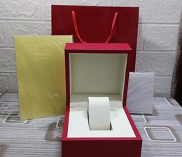 Free Shipping Red Watch cases Original Box Papers Card Purse Gift Boxes Handbag Balloon watch use Watch Boxes Bag Cases 3color