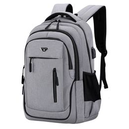 School Bags Men USB Charging Laptop Backpack 18 inch Multi functional High College Student Male Travel Business Bag pack 230328