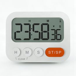 Kitchen Timers Kitchen Countdown Timer Magnetic LED Digital Timer Time Reminder For Cooking Stopwatch Shower Study Counter 230328