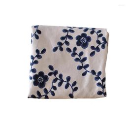 Table Cloth Cotton Linen Napkin Mat Small Tablecloth Pastoral Western Food Baking Shooting Background Vine Flower