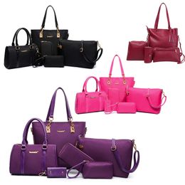 Evening Bags 2 4 6PCS SET Women Nylon Handbags Shoulder Crossbody Purse Wallet Envelope Messenger Female Composite Fashion 230328