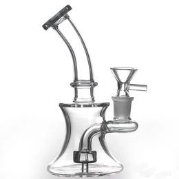 Glass water pipe Glass Bong Dab oil Rig 14mm female joint Water Pipes 6.7" Tall Rigs Small Bubbler