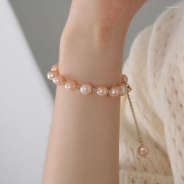 Strand High Quality Female Gold Plated Jewellery Wholesale Fashion Natural Freshwater Pearl Bracelets For Women Adjustable 2023