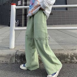 Men's Pants Baggy Men Wide Leg Korean Spring Autumn Solid Color Straight Overalls Casual Trousers Man and Women Bottoms Y2k Clothes Y23