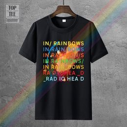 Men's T-Shirts Radiohead In Rainbows Rock Radiohead Black Tee Size S-3Xl Men'S Cotton T-Shirt Fashion Men T Shirt Normal 230327