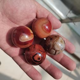Decorative Figurines 35-40mm Beautiful And Special Natural Silk Agate Ball Energy Healing Reiki Ornaments