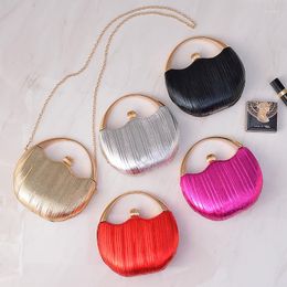 Evening Bags Round Women Designer Handbags Ladies 2023 Luxury Party Clutch For Weddings Purses Circle Phone Elegant Crossbody