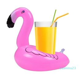 Pool Float Fun Flamingo Inflatable Pool Toy and Cup Holder Great for Pool parties Bath time Drink Holder and Decoration 01