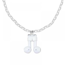 Chains Wireless Headest Anti-lost Chain Acrylic Holder Necklace AirPods With Necelaces For