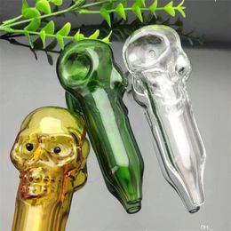 Hookahs Large Skull Bone Color Pipe ,Wholesale Bongs Oil Burner Pipes Water Pipes Glass Pipe Oil Rigs