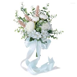 Decorative Flowers Elegant Rose Wedding Bouquets Artificial Flower Outdoor Po Props