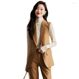 Women's Two Piece Pants Chic And Elegant Blazer Vest Set 2023 Spring Fashion Office Ladies Women Outfits Jacket Suit Sets Clothing