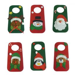 Christmas Decorations Hanging Pendant Home Door Santa Claus Snowman Bear Wall1