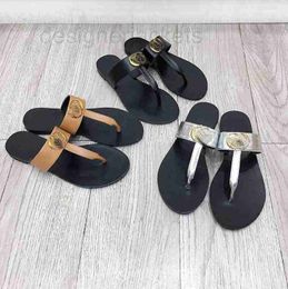 Slippers Designer double G thong Flip Flop Brand women Slides Newest sandals Men Women Shoes Summer Beach Indoor Outdoor Flat Classic Sandal Sneakers 3DU1