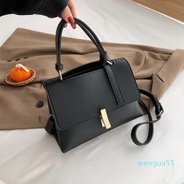 Evening Bags 2023 In Women Handbags Winter PU Leather Crossbody Brand Designer Office Lady Messager Shoulder Bag Daily Black Totes