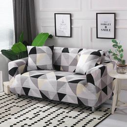 Chair Covers Geometric Square Sofa Cover Couch Polyester Bench Elastic Stretch Furniture Slipcovers For Home Decoration