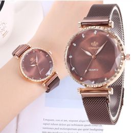 Wristwatches Zegarek Damski Women Watches Ladies Magnetic Buckle Clock Fashion Diamond Female Quartz Wristwatch Drop