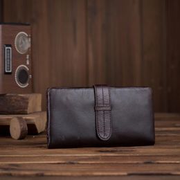 Code 9 Genuine Leather Fashion Men Women Wallets Long Man Clutch Wallet Purse with Coin Pocket Card Holder Handbag High Quality226n