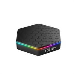 T95Z Plus Android 12 TV Box Rgb Light BT5.0 Allwinner H618 4G 32G 64G Dual Band 5G Wifi BT Media Player Smart TV Set Top Box T95 Plus