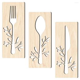 Dinnerware Sets Wall Kitchen Decor Sign Eat Signs Fork Spoon Farmhouse Wood Wooden Hanging Decals Love Rustic Stickers Utensils