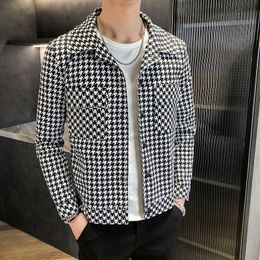 Men's Jackets Brand clothing Plaid Bomber Winter Jacket Men Japanese Streetwear Men Jacket Winter Jackets For Men Brand slim fit Coat 2XL 230329