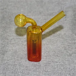 4.72 Inch Mini Glass Oil Burner Bong Water Pipes with Thick Hookah Pyrex Recycler Hand Dab Bongs for Smoking Small Rig Pipe