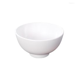 Bowls White Melamine Small Bowl Soup Plastic Imitation Porcelain Rice Pot Restaurant Seasoning Dessert