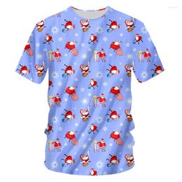 Men's T Shirts IFPD EU Size Christmas 3D Printed Santa Claus Gift Selling T-Shirt 6XL Personality Plus Xmas Party Tshirts