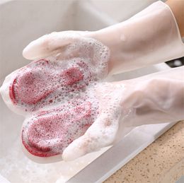 Multifunctional Magic Gloves Brush Kitchen Tools Housework Cleaning Silicone Waterproof Gloves