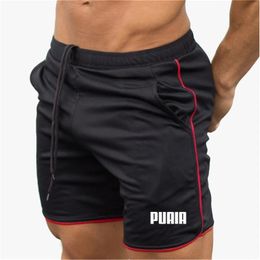 Men's Shorts PUAIA brand Summer Running Sports Jogging Fitness Quick Dry s Gym Sport gyms Short Pants men 230329
